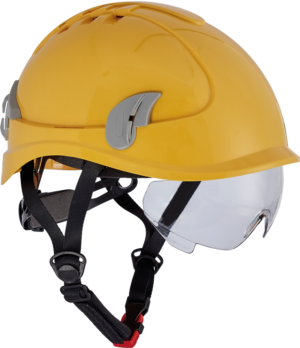 Cerva Alpinworker kaitsekiiver prillidega kollane