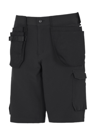 Gesto täisstretš lühikesed püksid, ripptaskutega, must