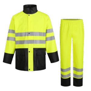 Vihmaülikond kõrgnähtav CL2, kollane/must, Pesso