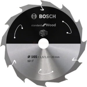 Bosch Standard akusaeketas puidule 165x20x1.5/1.0 12 hammast