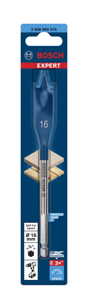 Bosch Expert lapik puidupuur tsentripuuriga, 16x152 m