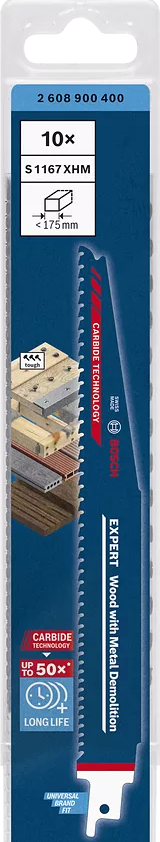 Bosch tiigersaetera puit+metall S 1167 XHM 225 mm (10-st 1tk)