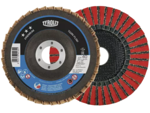 Tyrolit lamellketas 27A*** TWIN FLAP 125 x 22,2 ZA/CA - 040 INOX + STEEL PREMIUM***