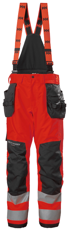 Helly Hansen Alna 2.0 HI-VIS talve traksipüksid punane/must