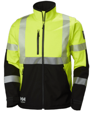 Helly Hansen ICU eemaldatavate käistega kõrgnähtav klass 3 koorikjope,  kollane/must