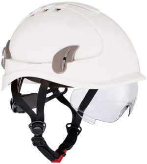 Cerva Alpinworker kaitsekiiver prillidega valge