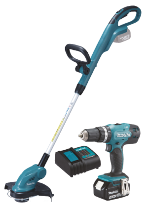Combokit Makita DLX2114S (DUR181Z, DHP453Z) + 18V 1x3,0Ah Li-ion ja akulaadija
