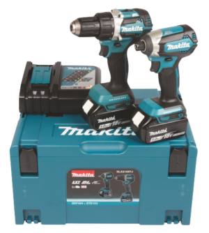 Combokit Makita DLX2189TJ (DDF484, DTD153) + 2x 18V 5.0Ah akut ja akulaadija