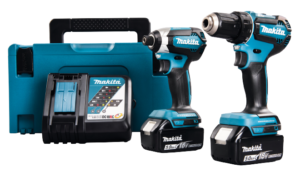 Combokit Makita DLX2289TJ (DDF485, DTD153) + 2x5.0Ah 18V akut ja akulaadija