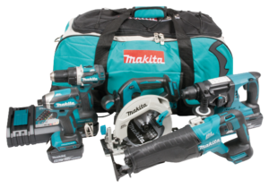 Combokit Makita DLX5032T (DDF484, DTD153, DHS680, DJR187, DHR242) + 3x5,0ah 18V Li-ion akut