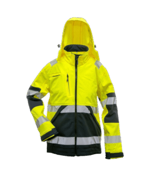 Baltic Canvas softshell jakk, kollane/must