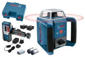 Horisontaalpöördlaser Bosch GRL 400 H Set + vastuvõtja [3601K61800]