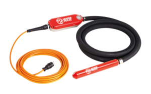Kõrgsagedus betoonivibraator Hervisa Perles T-Runner plus 38 mm 7 m LED