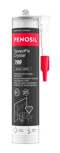 PENOSIL SpeedFix Crystal 799 läbipaistev hübriidliim 290 ml