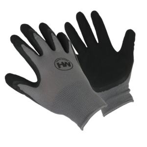 Hard Work Jack õhukesed polüesterkindad PU kate peopesas, hall