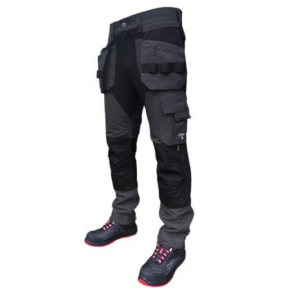 Pesso tööpüksid ripptaskutega Titan Flexpro strets, must