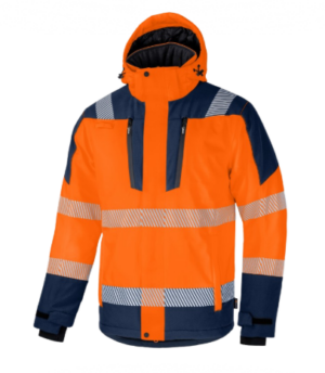 CANNYGO WELLGO HI-VIS softshell talvejope, sinine / neoonoranž, klass 3